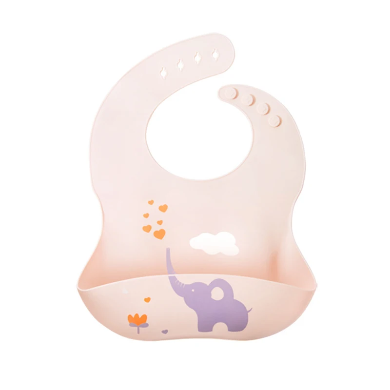 baby feeding & nursing High quality food grade Bib soft waterproof food Catcher silicone baby bib