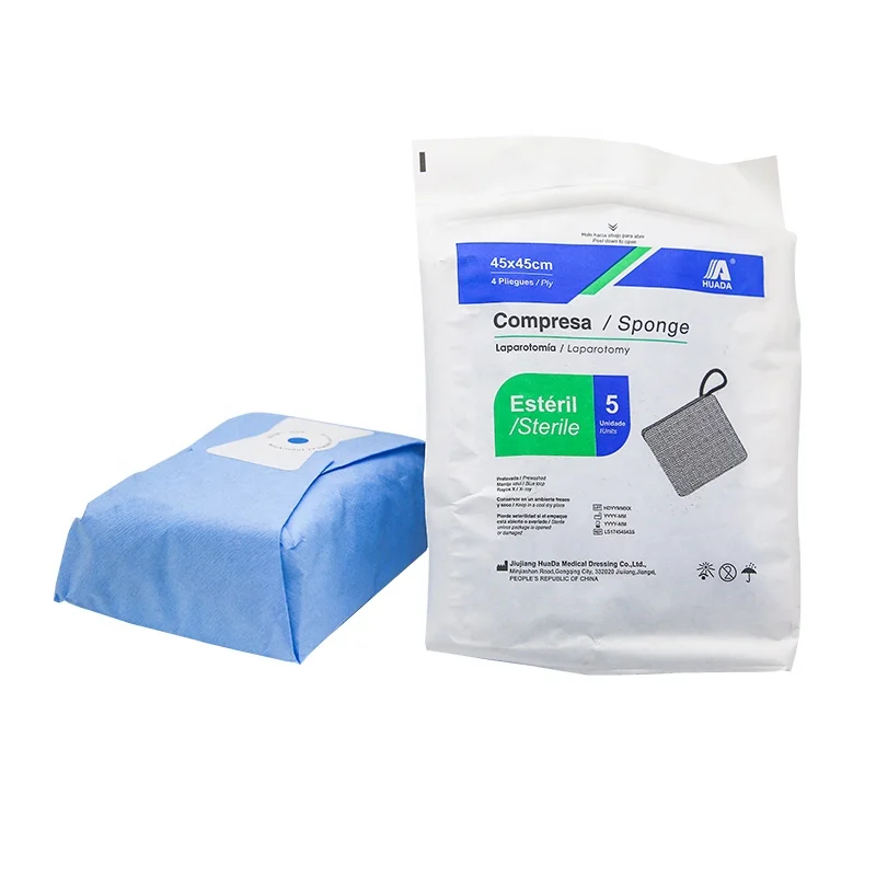 High Quality hospital lap sponge gasas gauze sponge sterile or non sterile