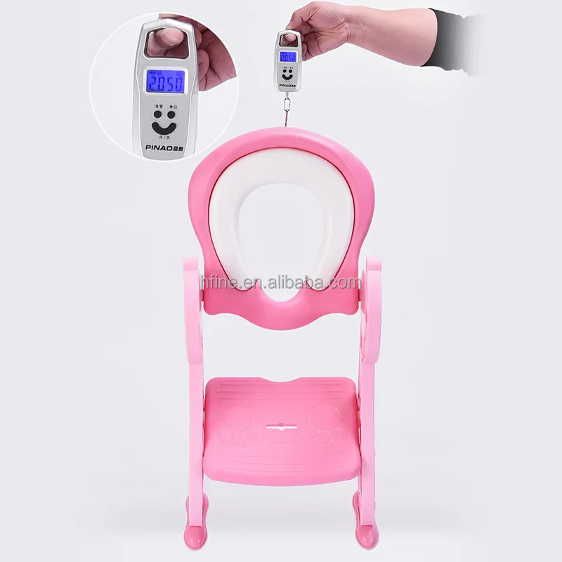 
Cute Fawn pattern design potty training seat with step stool ladder, potty trainer with handles splash guard 