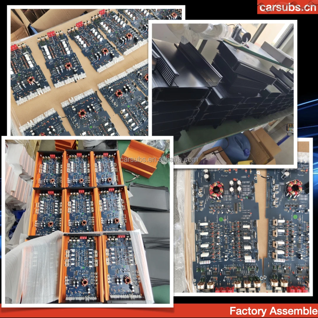 Factory OEM Car Door Coaxial Speaker Amplifier 2 way 3 way 4CH RMS 60W 4 Channels Peak 5800W Full range Car Amplifier Class AB