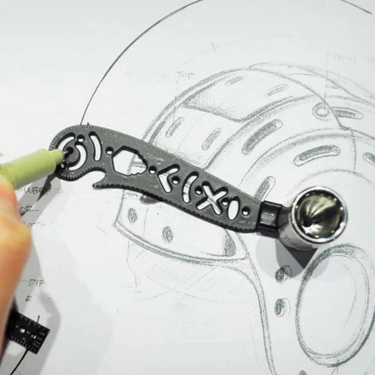 EDC Drawing Architect Scale Ruler Multifunction Drawing All in One Versatile Tool