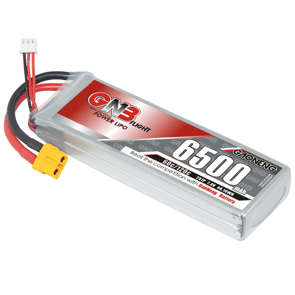 GNB GAONENG 2S 6500mah 7 4 V 60C 120C XT60 RC LiPo аккумулятор мягкая упаковка Дрон автомобиль лодочный грузовик