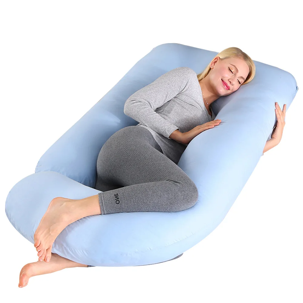 U Shape Maternity Pillows Pregnancy Body Pillow Soft Coral Fleece Pregnant Women Side Sleepers Bedding Relaxing Pillows