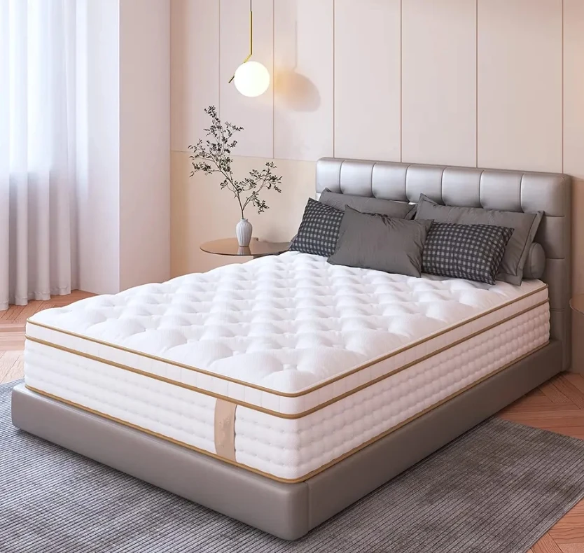 Bedroom furniture matelas dream sleep bed rolling mattress 12 inch gel memory foam pocket spring polyurethane foam mattress