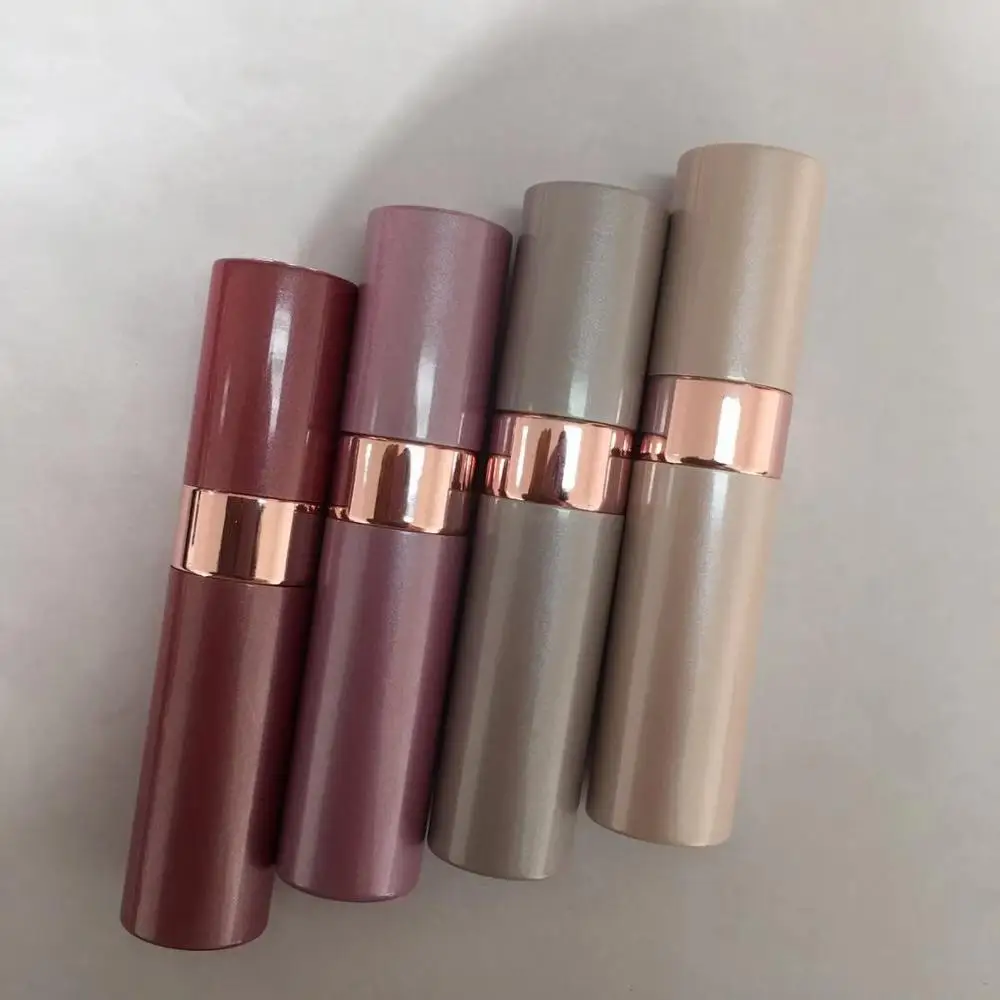 latest design  Travel  type   Pocket size  Refillable Twist up and spray  Aluminum Perfume atomizer 8ml 10ml  custom   logo