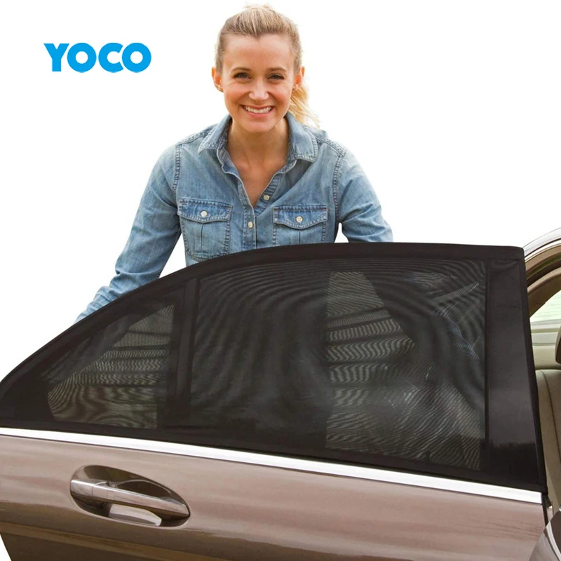 High quality anti-Mosquito summer sunshade net flexible breathable Car Window Covers for block sun