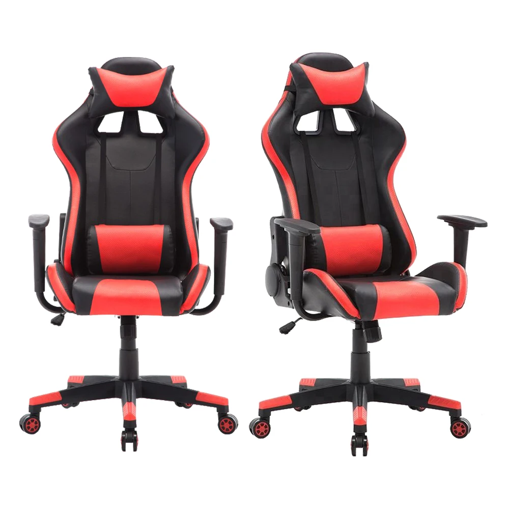 Недорогой красный удобный напольный игровой стул silla 2023 года с откидывающейся спинкой 1