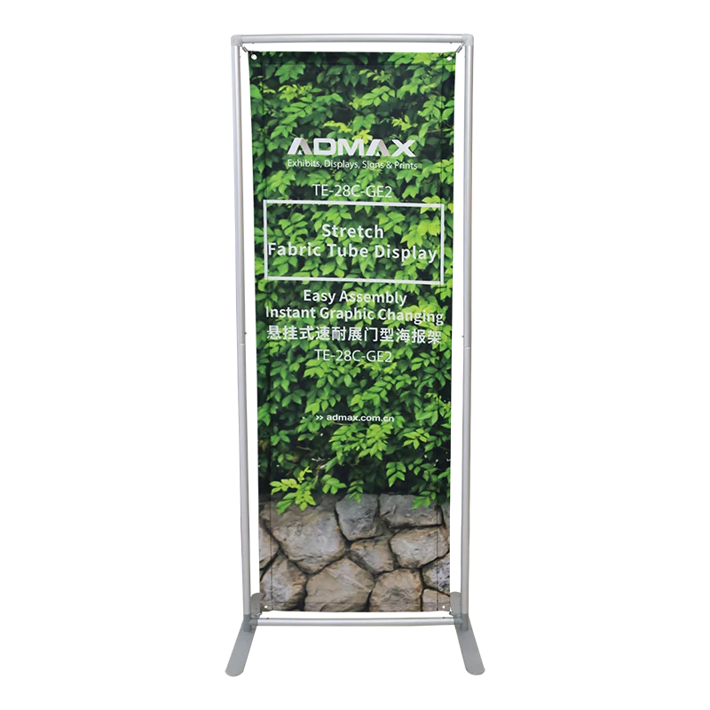  stretch fabric multifunctional display banner stand portable with two effect for sneeze