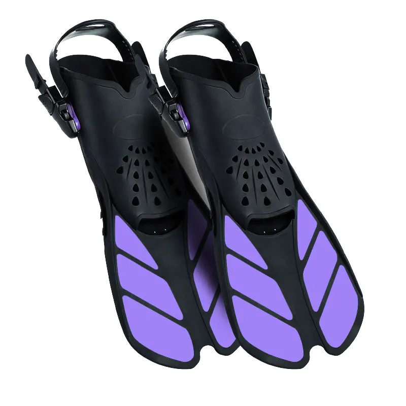 Factory wholesale good price custom logo high quality long blade under water TPR rubber snorkeling swimming flippers diving fins