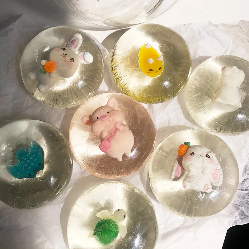 Cute Animal Handmade Amino Acid Soap for Kids Hand Washing Face Washing Shower Toy Soap