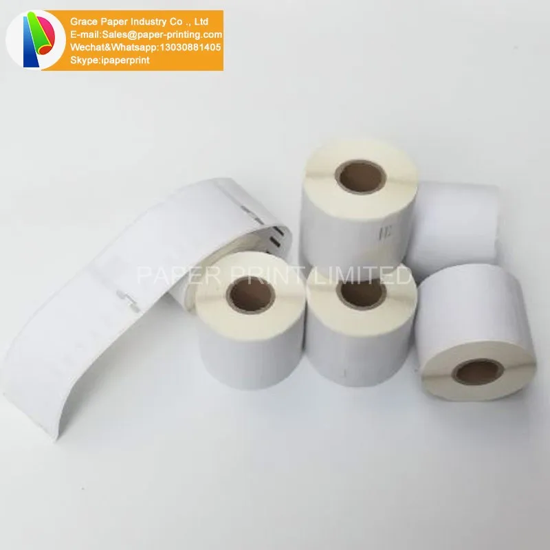 Direct thermal label 54*101mm Dymo 99014 Compatible yellow Label also supply Blue, green, orange, pink, red, color