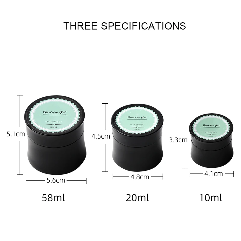 High Quality Hot Sale  Nail Extension 5g 30g 50g No Sticky Clear Jelly Gel Polish Use With UV Lamp For Rhinestones Decorations