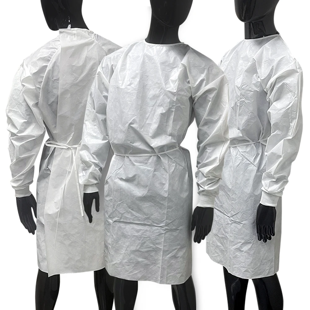 Health Care Supplies Clothing Disposable Yellow Aami Standard Level 1 Gown For Adult