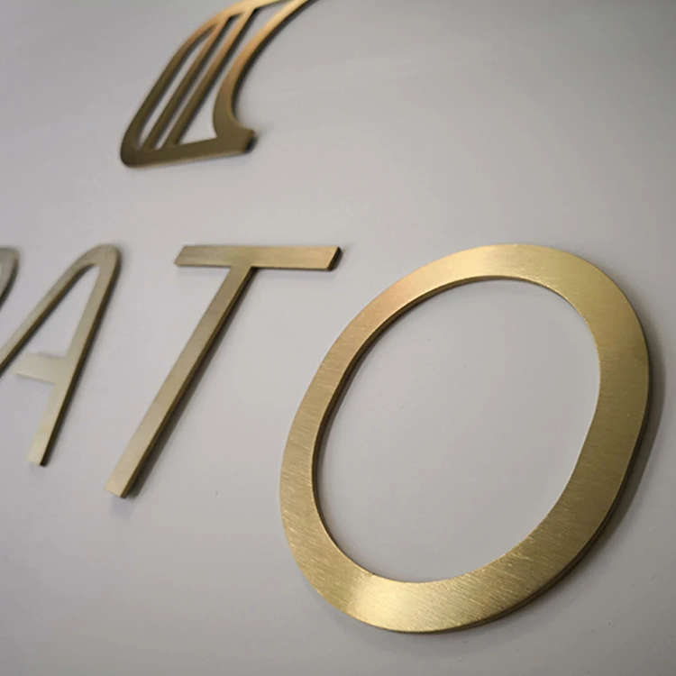 Titanizing Small Metal Laser Cut Signs Stainless Steel Letters Laser Cut Metal Signage Personalized Signs