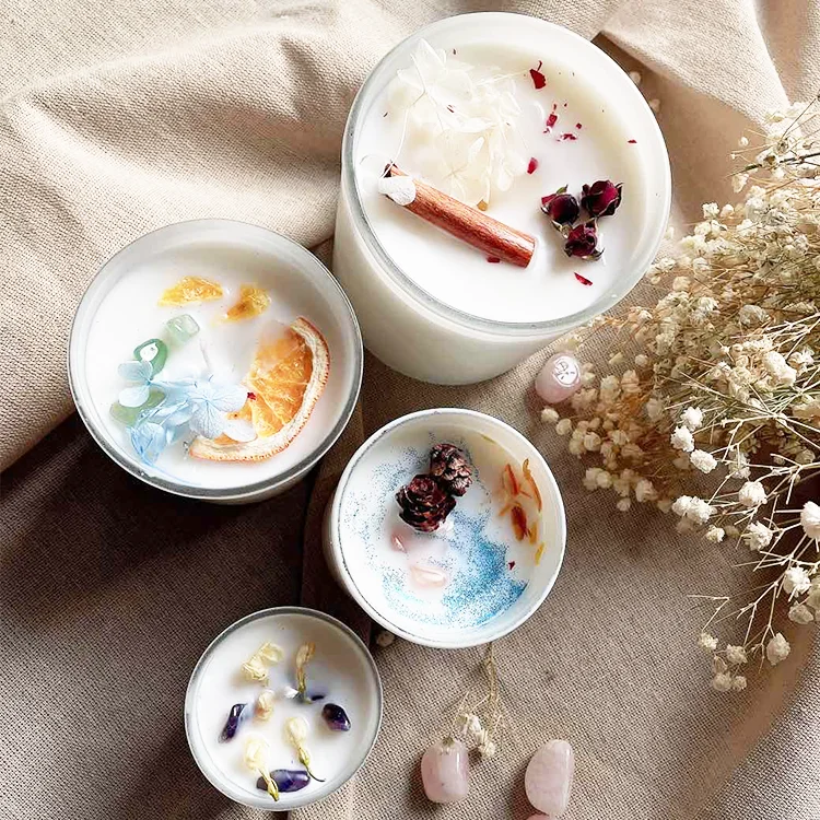 LIGHTING LOVER  custom soy flower crystal scented candles private label