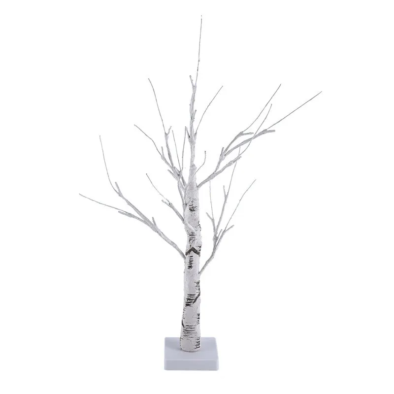 Wholesale Christmas yard decoration outdoor decoration led white palm artificial birch tree light
