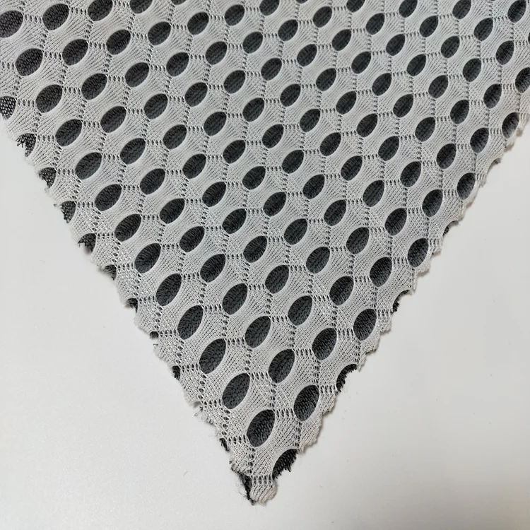 1-3mm thickness tear resistant yarn dyed 100% polyester 3d air mesh fabric for clothes chair pad car