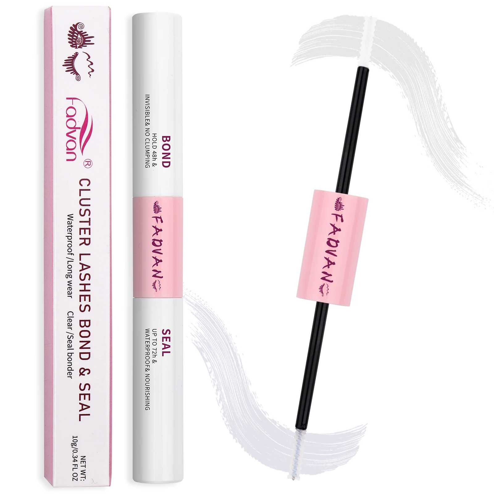 Fadvan Segmented Cluster Self-Application Diy Lash Glue Private Label Eyelash 3D Effect Segmented Diy Lashes Extension