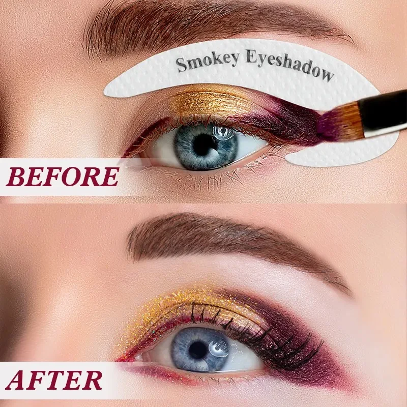 Eyeliner eye shadow sticker molds stencil kits Quick eye makeup stencils perfect  Cat eye shadow stencil stamp kit