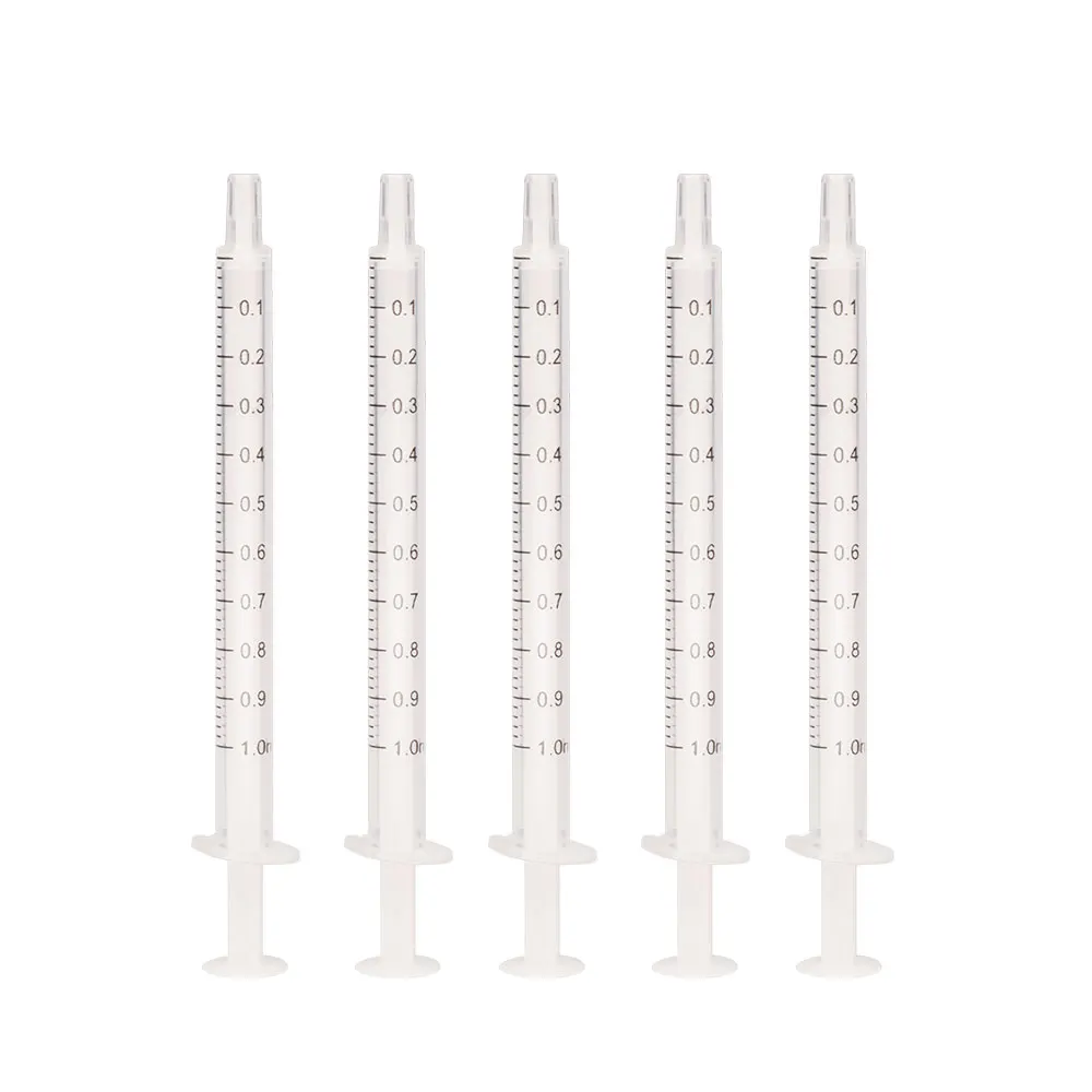 Good quality safety lab equipment disposable 1ml  2 part syringe for lab and science industrial use
