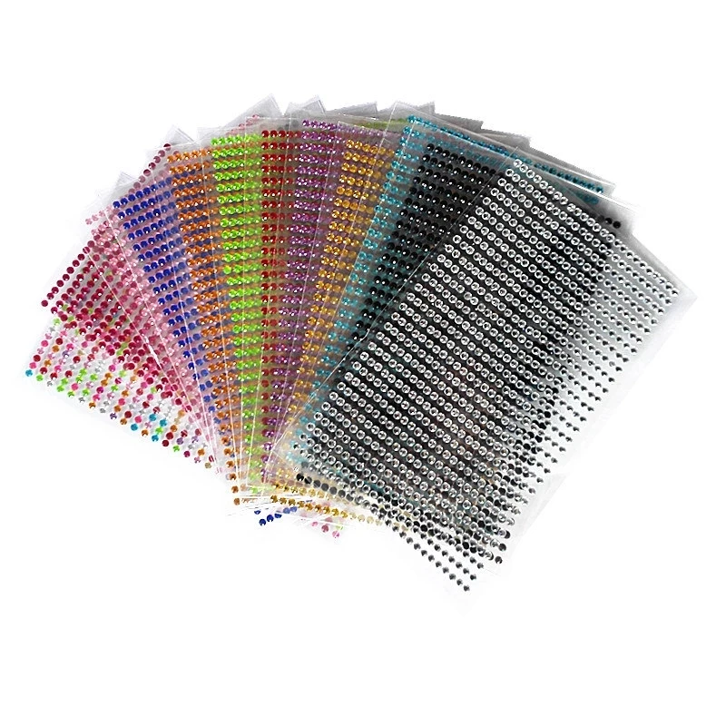 Diy Decal Art Crystal Diamond Bling Rhinestone Self Adhesive Stickers