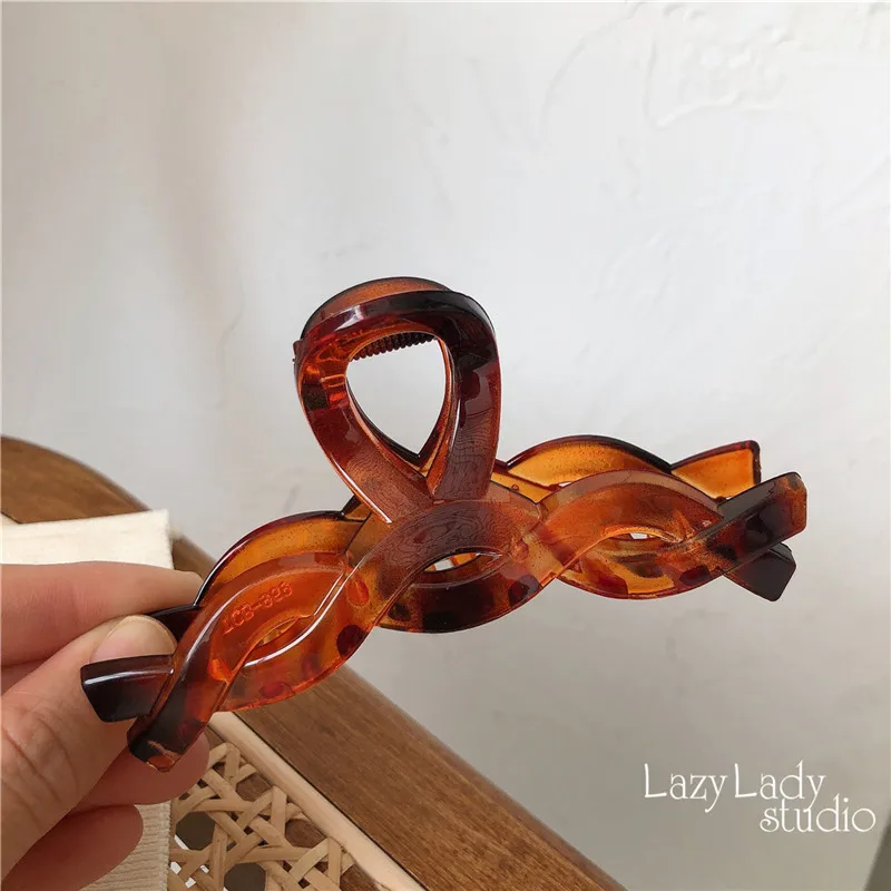 Yiwu Manufacturer Wholesale Fashion Design High Quality Plastic Hair Clips for Women Thick Hair Decoration