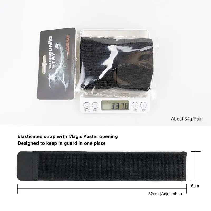 Lower MOQ Football Sock Holder One Size Fixed Strap Anti Slip Elastic Soccer Shin Straps