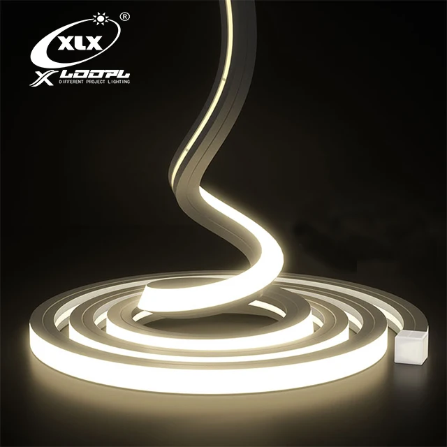 New Bar Lighting LED Flexible Flexible Bent Neon Light 16x16mm Silicone IP65 Indoor and Outdoor Lights