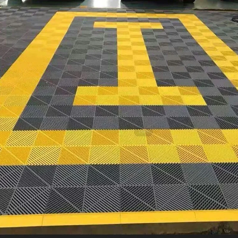 Strength car garage floor grate plastic modular interlocking tiles pvc garage floor tiles