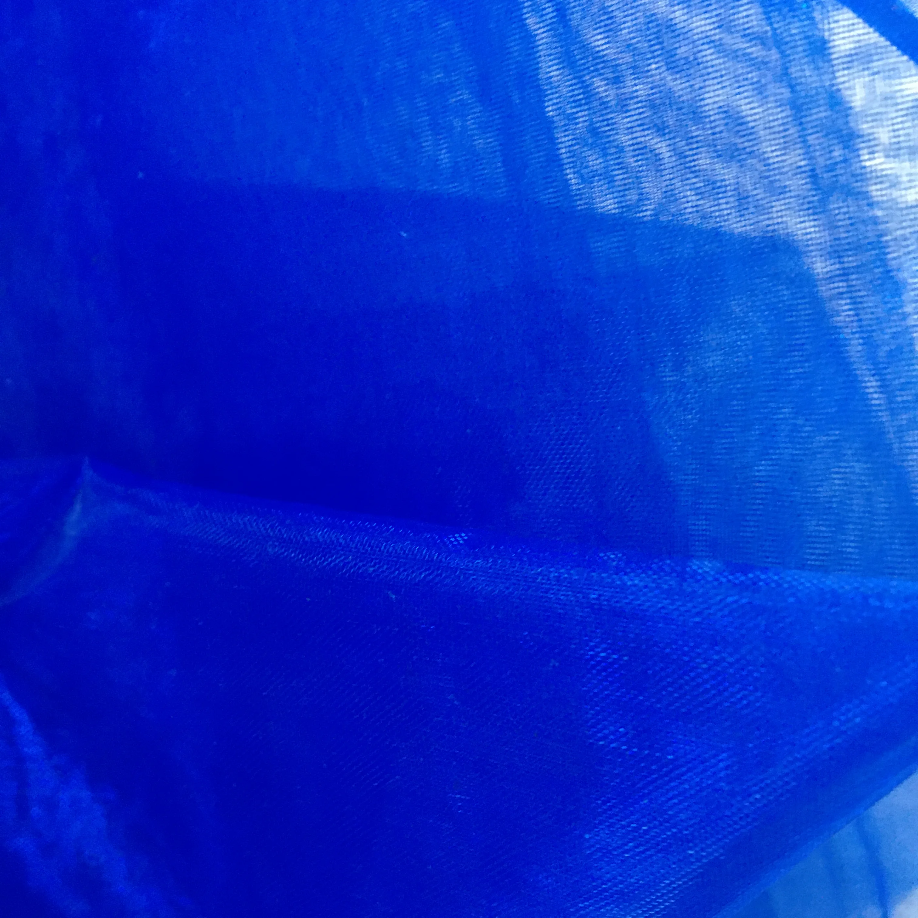 Iridescent glitter printed  organza fabric