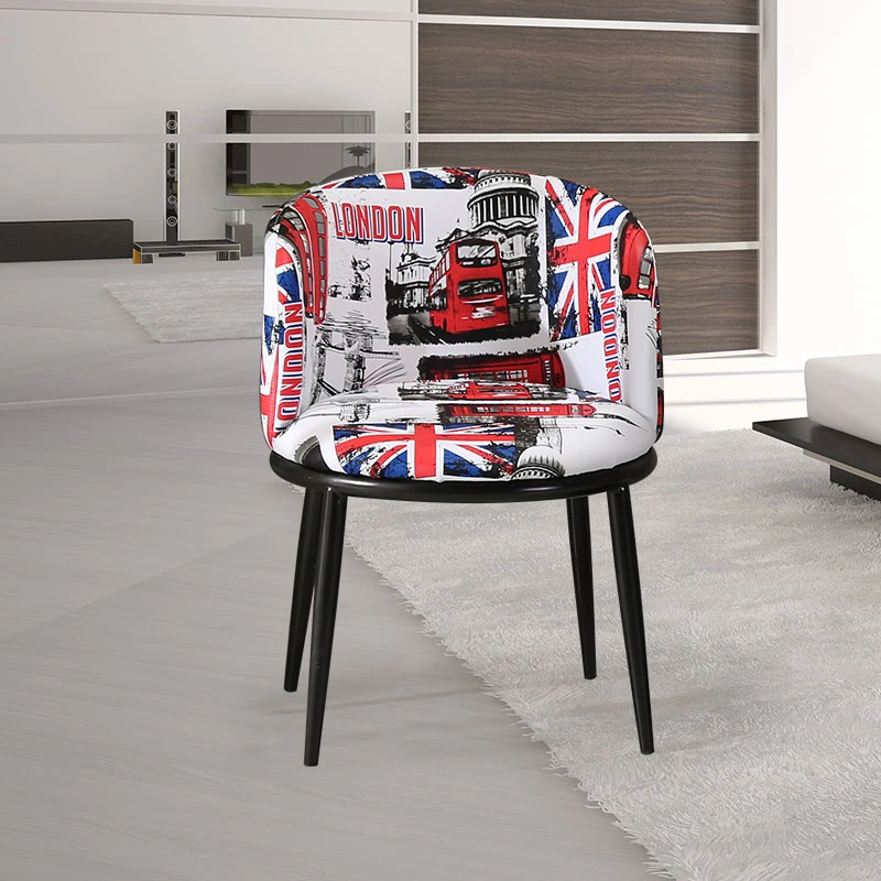 Cheap price wholesale colorful fabric cafe leisure chair in Japan