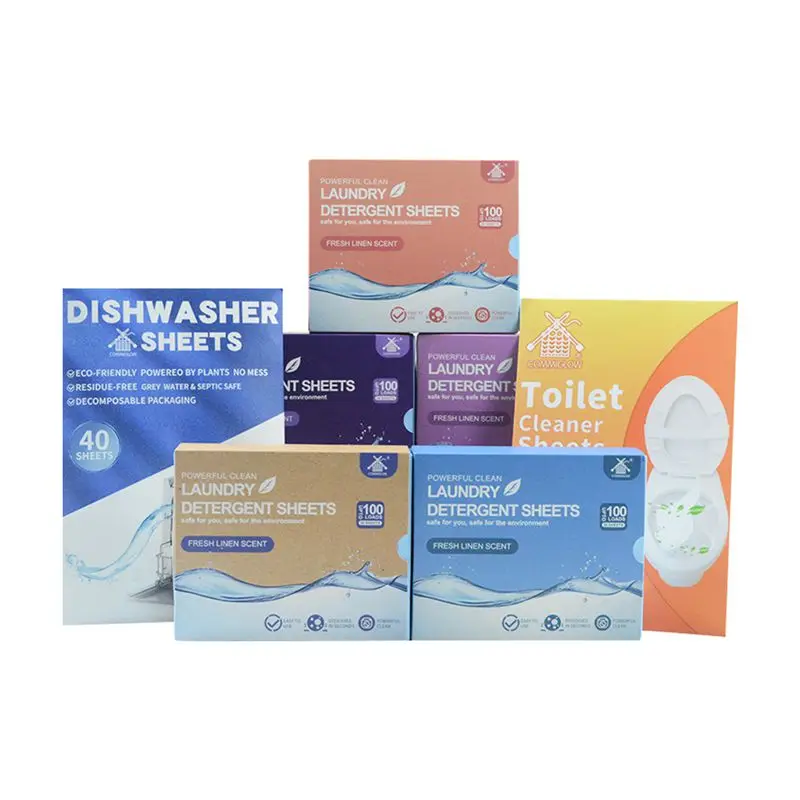 Solid Form Nature Fragrance Environmentally Friendly Biodegradable Enzyme Laundry Detergent Sheet