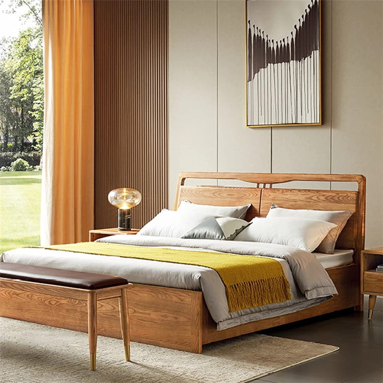 Low Prices Multifunctional Double King Size Bed Solid Wood Bed For Home Bedroom