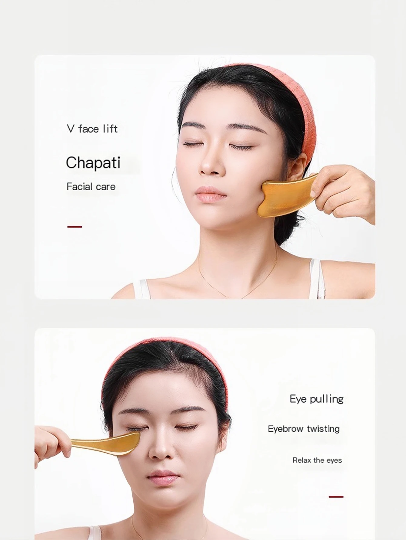 Skin Scraping Resin Gua Sha Massage Board Guasha Plate Face Eye SPA Massager Scrapers Tools For Face Neck Back Body Legs