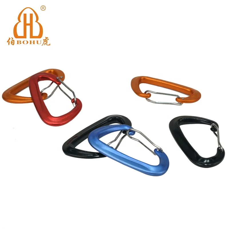 BOHU Aluminium Carabiner Colorful Carabiner Clips Strong Climbing Carabiner
