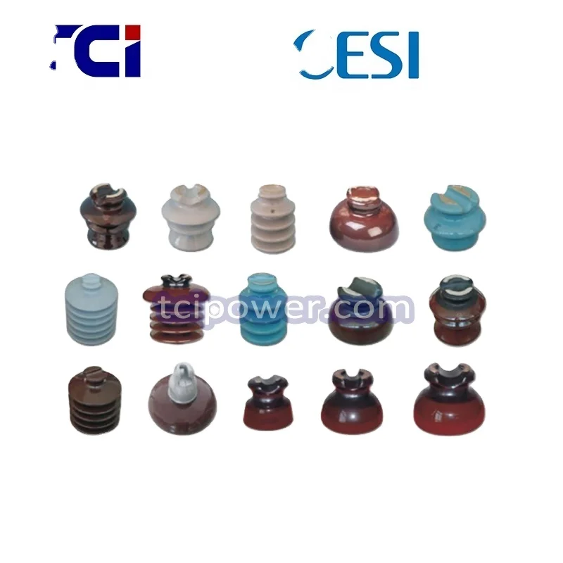 E95 Chinese manufacturer TCI high voltage porcelain pin insulator for Transmission line with spindle