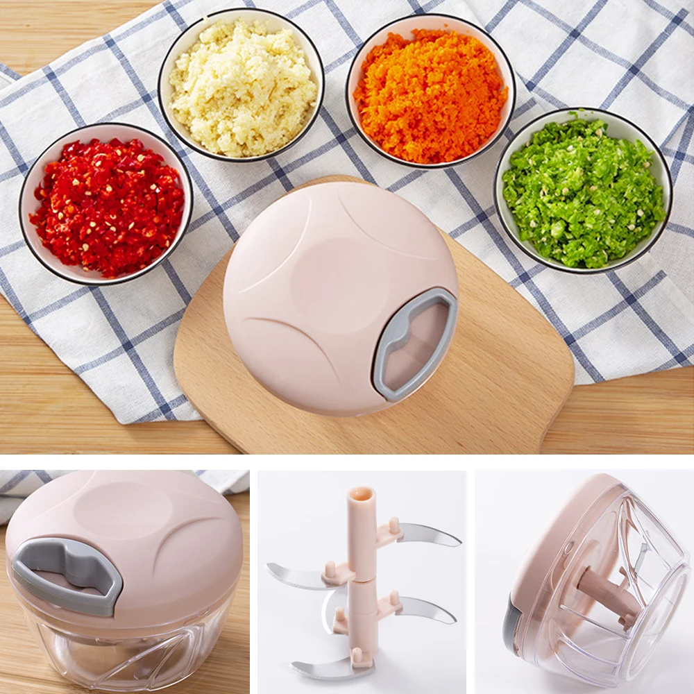 Hand Pull Garlic Cutter Factory Wholesale Manual Food Chopper High Quality Vegetable Slicer