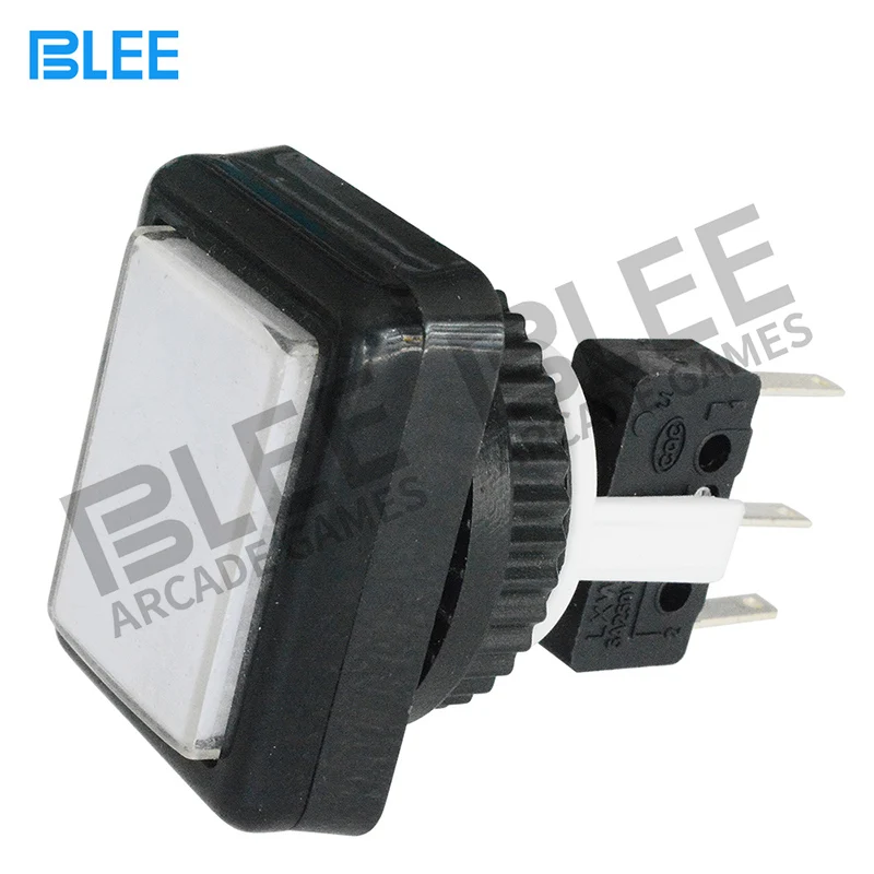 Arcade machine parts factory direct wholesale 5 Pin zero delay illuminated switch square LED arcade push button