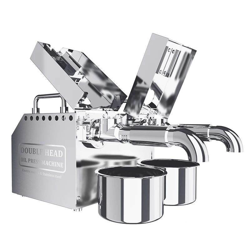 new Oil Press Cold Press Machine Electric Oil Extractor  Double Head Home Automatic Machine Olive New Product 2020 Provided