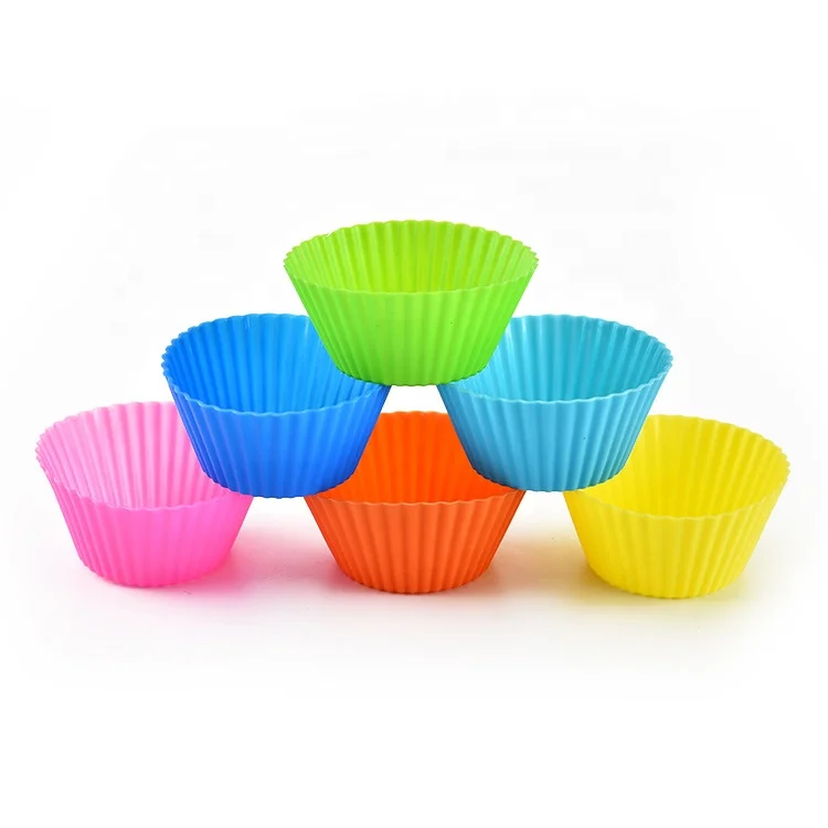 Custom Silicone Maker DIY 9 Shape Cake Muffin Cupcake Baking Mold Round Shaped Cupcake Baking Decorating Tools