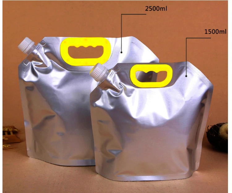 High quality Custom Printing Resealable Stand Up Spout Pouch 500ml Aluminum Foil Bag For Skin Care Cream Liquid Packaging Bag