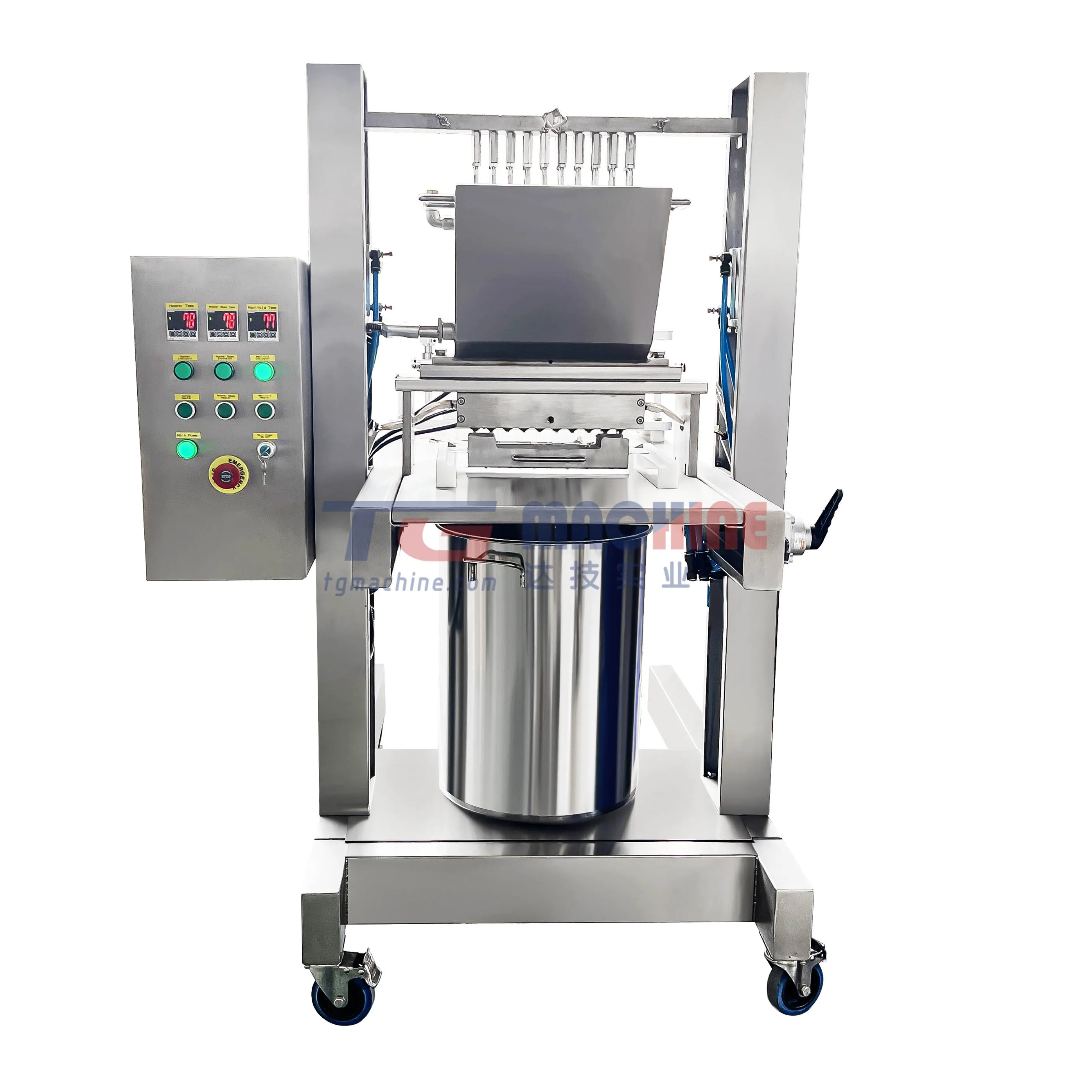 durabel semi-automatic fruit flavour gummy depositing equipment bear shape packaging machine