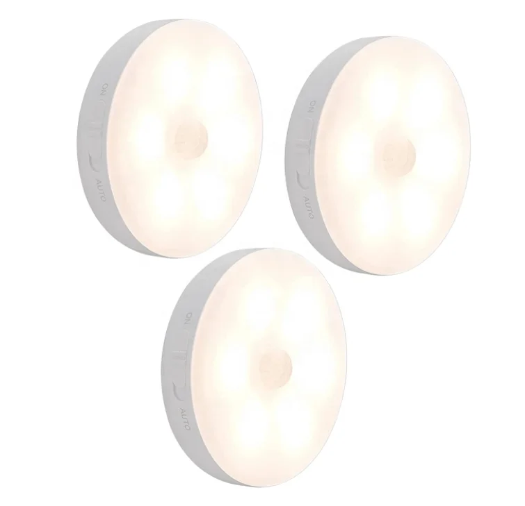 Amazon Hot Selling Intelligent Sensing Lamp USB Rechargeable Touch LED Light Magnetic Type Motion Sensor Night Light