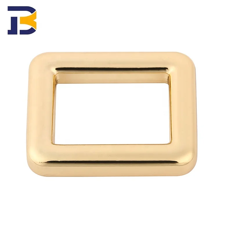 Factory Price Handbag Hardware Accessories Bag Parts 20-50mm Metal Alloy Adjustable Tri Glide Buckle Square D Ring