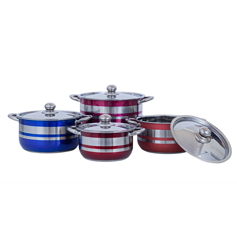 SS Handle Set Of Pots 20cm/22cm/24cm/26CM Desini Non Stick Kitchen Stainless Steel Neoflam Cookware Set Ceramic