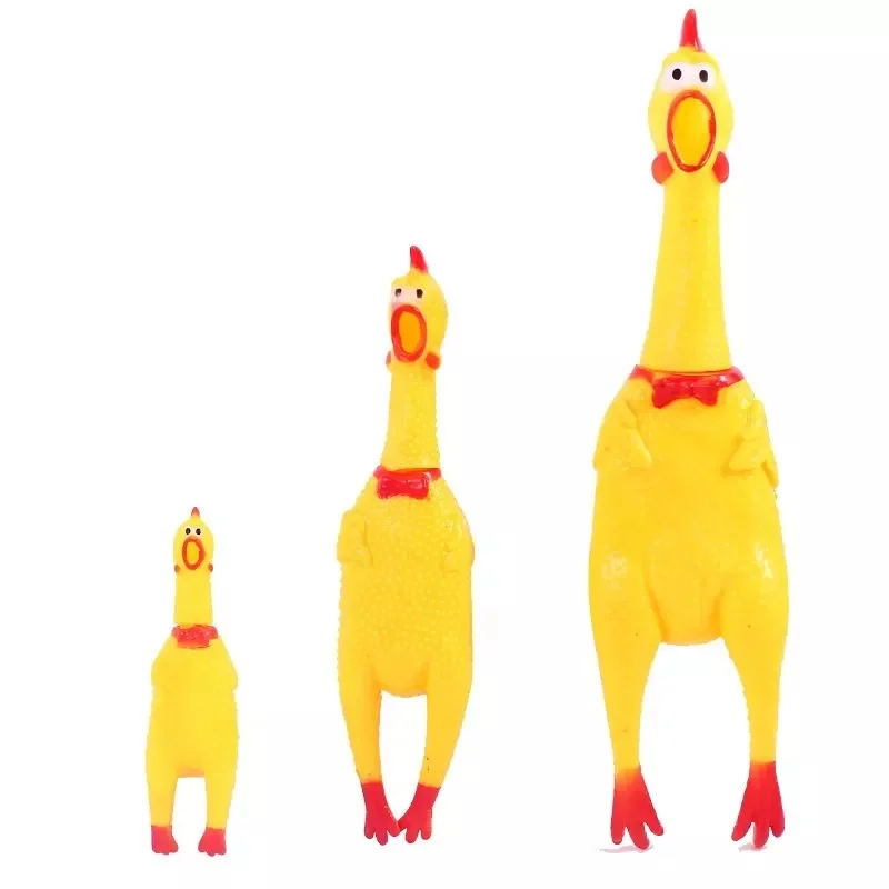Plastic Crazy Chicken Tricky Vocal Pet Toys Wholesale Vinyl Chicken Pet Vocal Toy Desperate Screaming Chicken