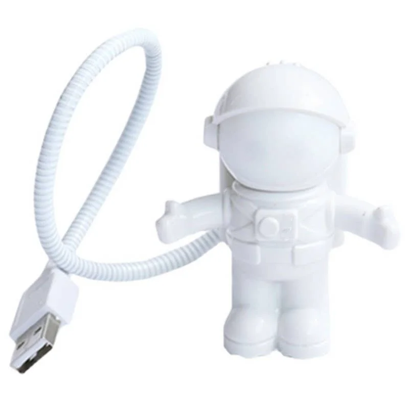 USB Night Light LED Astronaut Lamp Desk Lamp Flexible LED Nightlight 5V Reading Table Light Space Man Decoration Lamp for Laptop