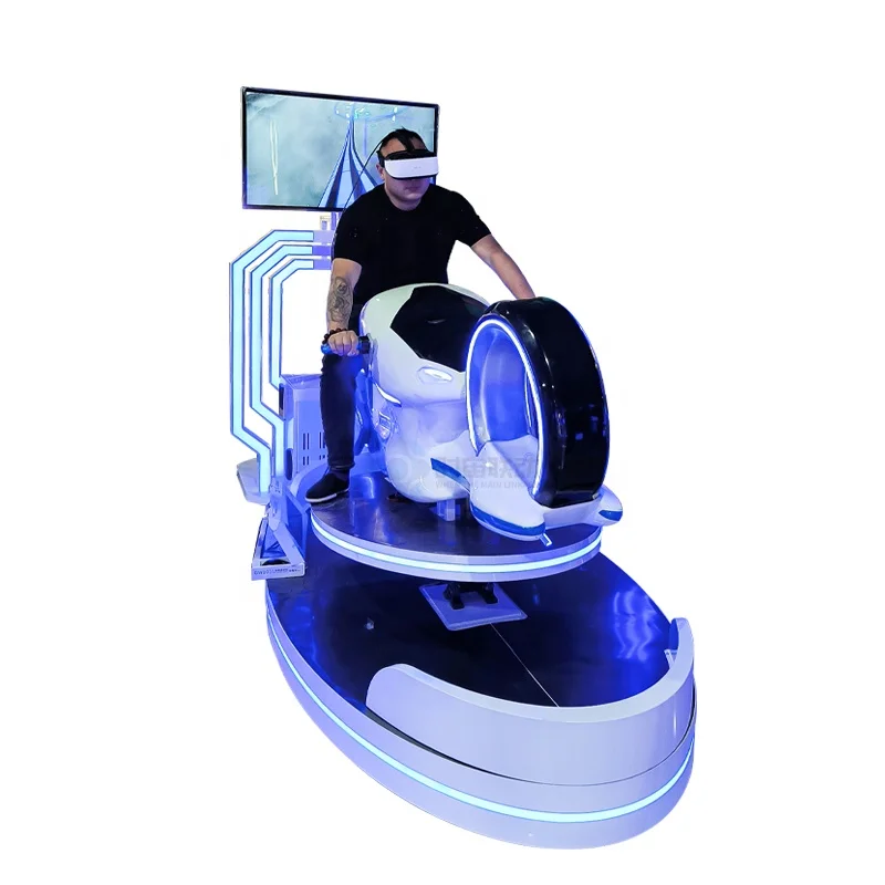 Cool VR motorcycle 9D driving simulator Virtual reality racing game console children adult amusement equipment manufacturers