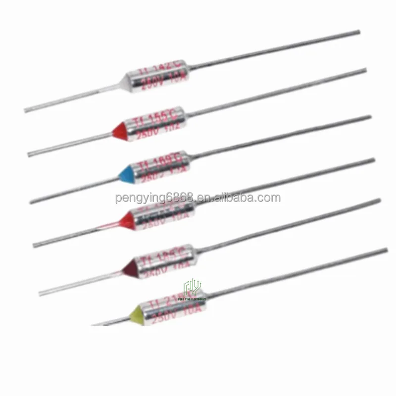 High quality   TF Thermal Fuse RY 10A 250V Temperature Control Control Thermostat Switch 142 155 172 192 216 Degree