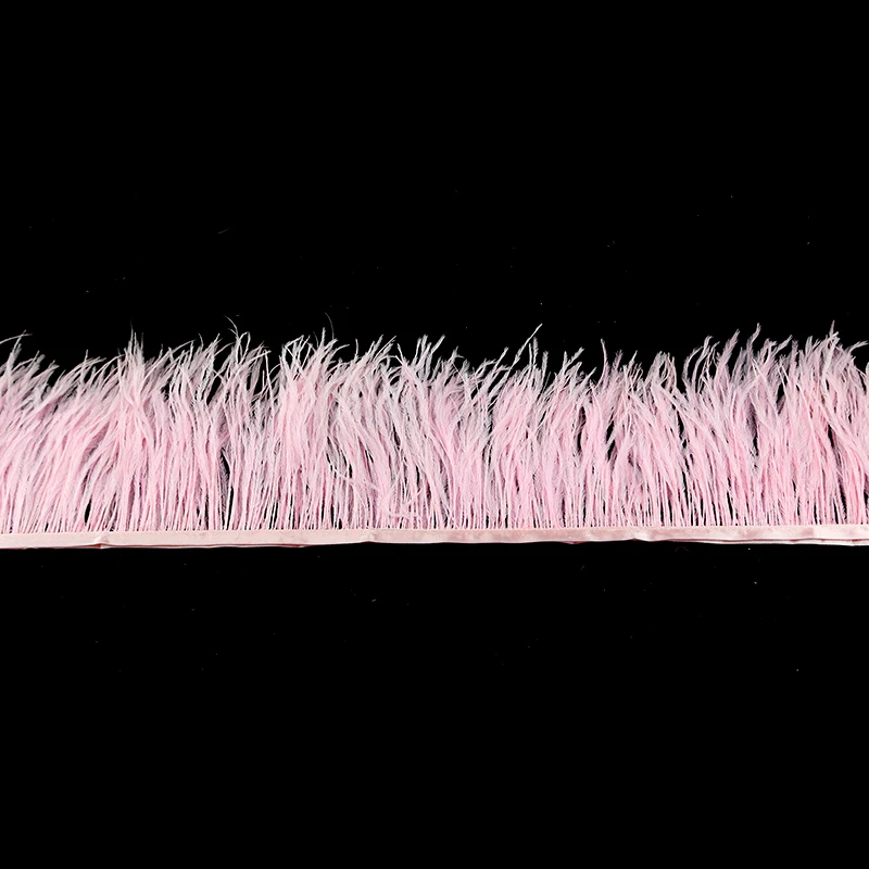 GU116 HILEADES High Quality Ostrich Feather Fabric Feather Trim